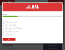 Tablet Screenshot of britishschooloflanguage.in